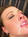 Blondie gets fed cum from a cock